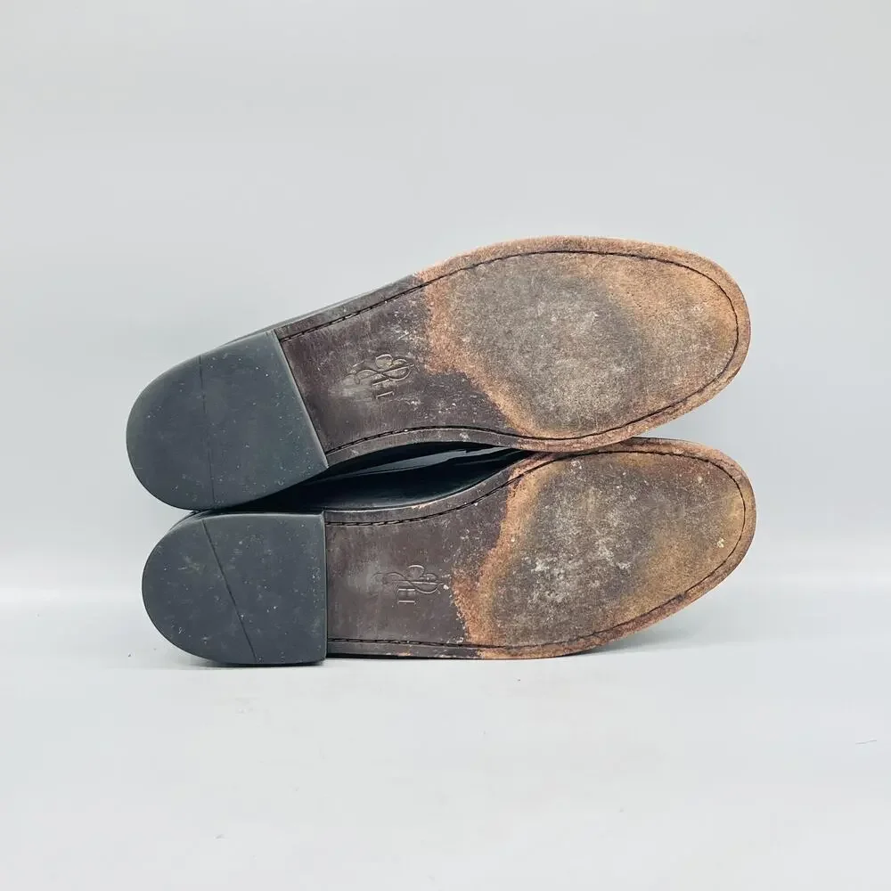 Cole Haan Shoes Mens 11.5 Black Leather Tassel Loafers Slip On Dress Classic